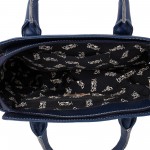 Beau Design Stylish  Blue Color Imported PU Leather Casual Handbag With Double Handle For Women's/Ladies/Girls
